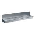 RVS Wasbak 4 Kranen 2400mm  Inclusief Afvoerplug En Spatscherm