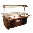 Combisteel Gekoeld Buffet | Hout/RVS | 4x 1/1 GN | +4°c/+8°c | Statisch | 1500x700x1400mm