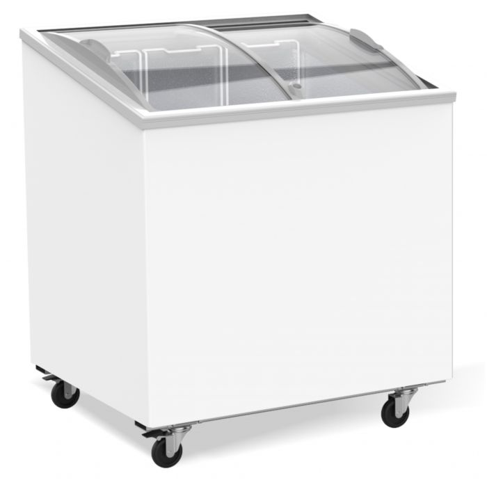 Vrieskist Met Glasdeksel 198L -18/-24°c | 767x659x879mm