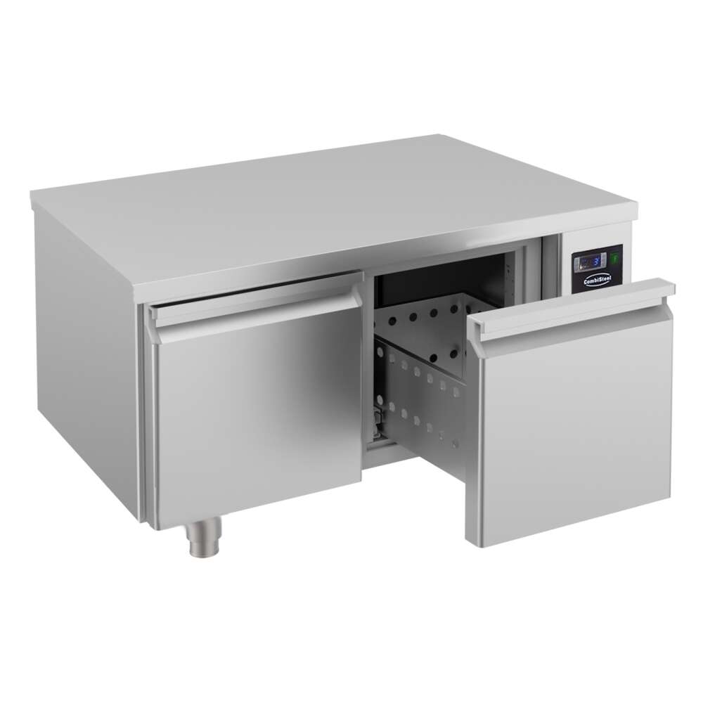 Combisteel Koelwerkbank | PRO LINE | Laag Model | 180L | 2 Laden 1/1 GN | –2°C/+8°C | Geforceerd | 1200x700x600mm