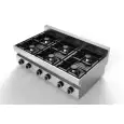 Unni-cooking | Fornuis | Tafelmodel | Gas | 6 Branders | 6x 6.5kw | 1100x650x300/540