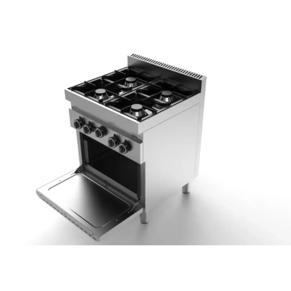 Unni-cooking | Gas Fornuis 4×6,5kw – 4kw | 700x700x(h)850