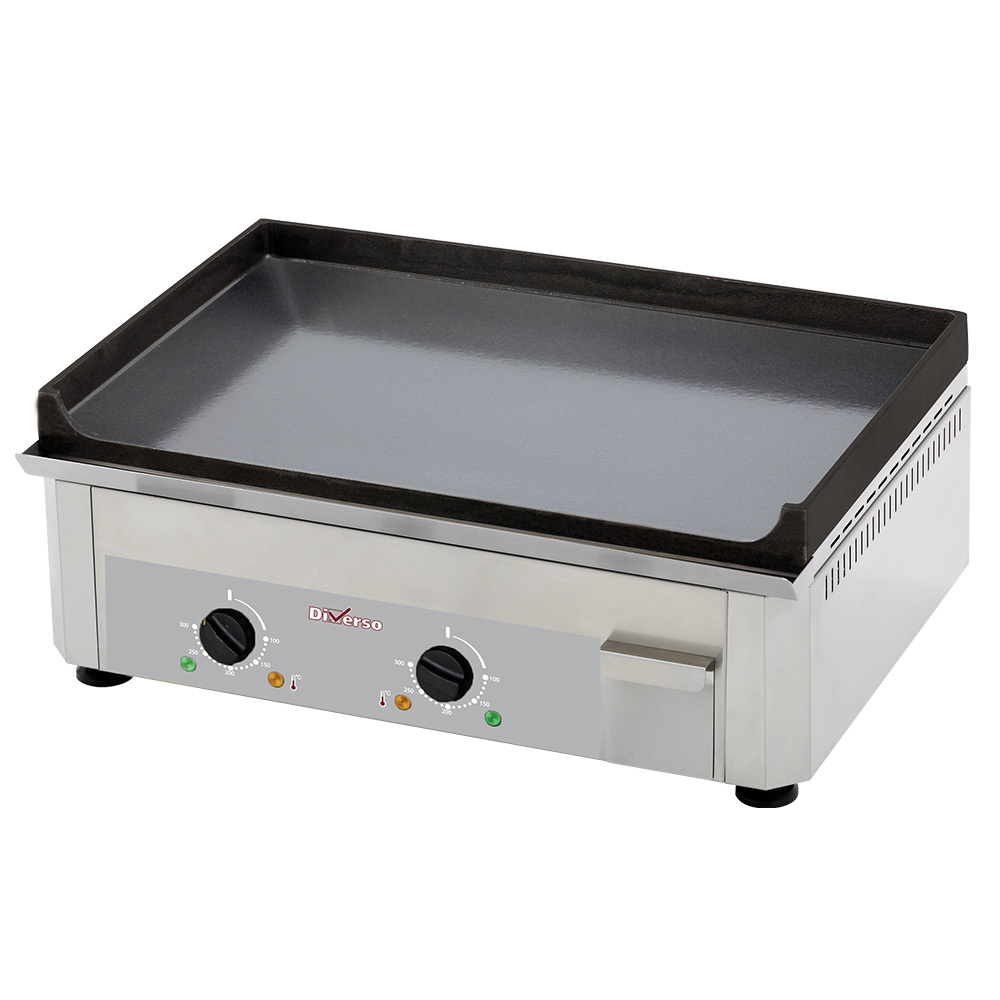 Diverso by Diamond Bakplaat | Elektrisch | Glad Gietijzeren Oppervlak | 3.5kW | 230V | 605x475x230mm
