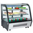 Koelvitrine | 120L | RVS/zwart | +1°c/+12°c | Geforceerd | 3 Niveaus | 695x570x685mm