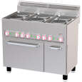 Diverso By Diamond Fornuis + Heteluchtoven | COOKING LINE 600 | Elektrisch | 6 Kookpunten + 1/1 GN Oven | 15.13kW | 400V | Neutraal Vak | 990x600x890/1035mm