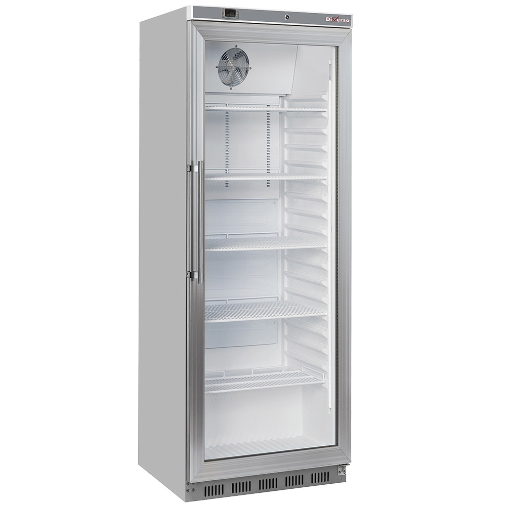 Diverso by Diamond Koelkast | Energiezuinig | 400L | Grijs | +3°C/+10°C | Statisch + Ventilator | Wielen | 600x723x1890mm