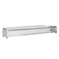 Diverso By Diamond Horeca Opzetkoelvitrine | RVS Deksel | 8x 1/4 GN | +2°c/+8°c | 1800x335x282mm