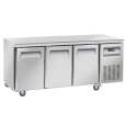 Diverso By Diamond Koelwerkbank | 253L | 3 Deuren 1/1 GN | Geforceerd | Wielen | 1800x700x850mm