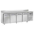 Diverso by Diamond Koelwerkbank | Energiezuinig | 331L | 4 Deuren | -2°C/+8°C | Geforceerd | Achter Rand | Wielen | 2250x700x850/950mm