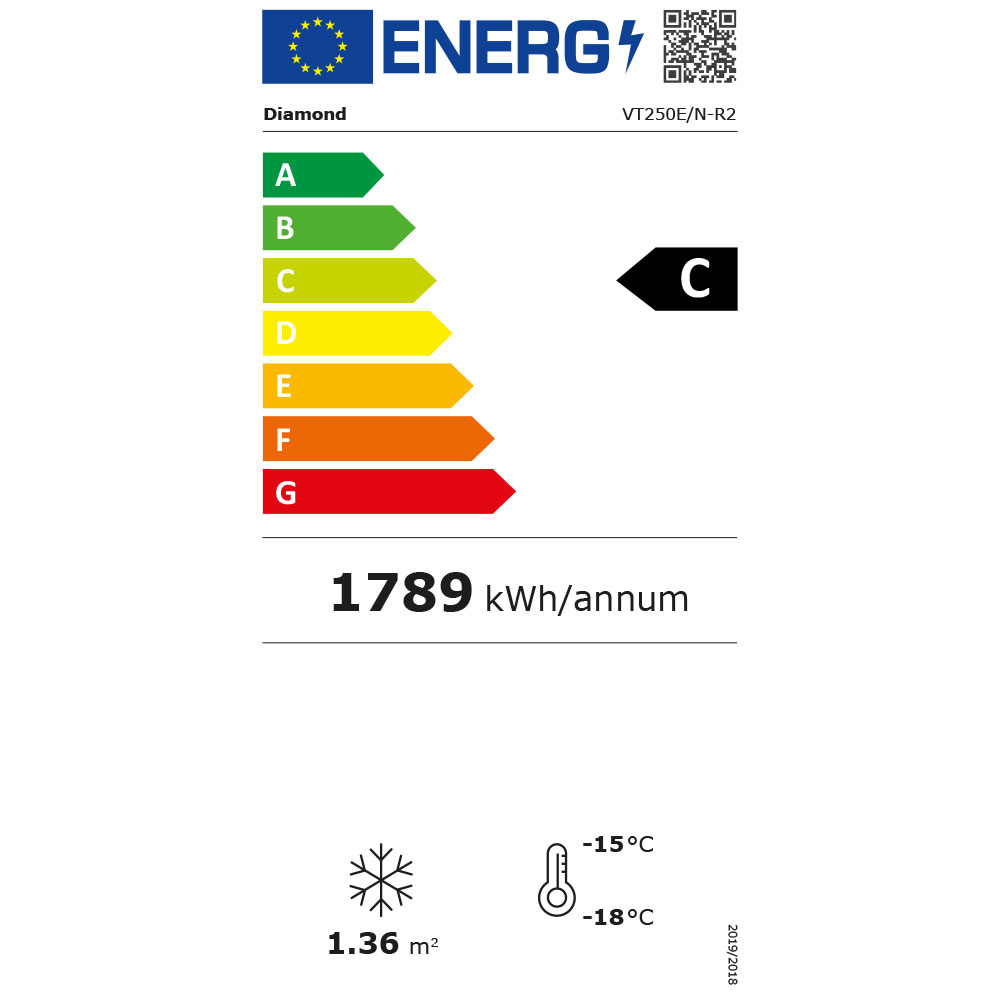 Diamond Supermarkt Vrieskist | 1100L | Wit | Geforceerd | Schuifdeksels | 2500x860x780mm - Afbeelding 2