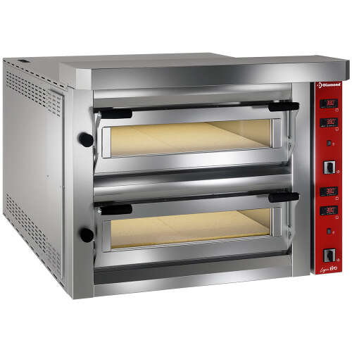 Diamond Pizza Oven | Elektrisch | 2x6 Pizza's ⌀350mm | 400v | 1390x915x730/800mm