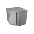 Unninox Hoekwandkast | RVS | 700x700x800mm