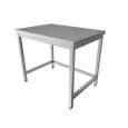 Unninox Werktafel | RVS | 800x700x850/900mm