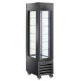 Diamond Koel-/Vriesvitrine | EXALTA | 260L | Zwart | +5°C/-22°C | Geforceerd | 6 Niveaus | Wielen | 450x650x1900mm