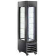 Diamond Gebaksvitrine | 260L | Zwart | Geforceerd | 6 Niveaus | Wielen | 450x650x1900mm