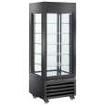 Diamond Koel-/Vriesvitrine | EXALTA | 440L | Zwart | +5°C/-22°C | Geforceerd | 6 Niveaus | Wielen | 700x650x1900mm