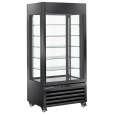 Diamond Koel-/Vriesvitrine | EXALTA | 600L | Zwart | +5°C/-22°C | Geforceerd | 6 Niveaus | Wielen | 900x650x1900mm