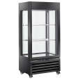 Diamond Wijnkoelvitrine | EXALTA | Energiezuinig | 600L (120x 75cl) | Zwart | 1 Zone | 0°C/+10°C | Geforceerd | Wielen | 900x650x1900mm