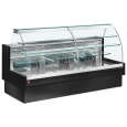 Diamond Banket Koeltoonbank | Statisch | Zonder Reserve | Zwart | 2200x980x1237mm