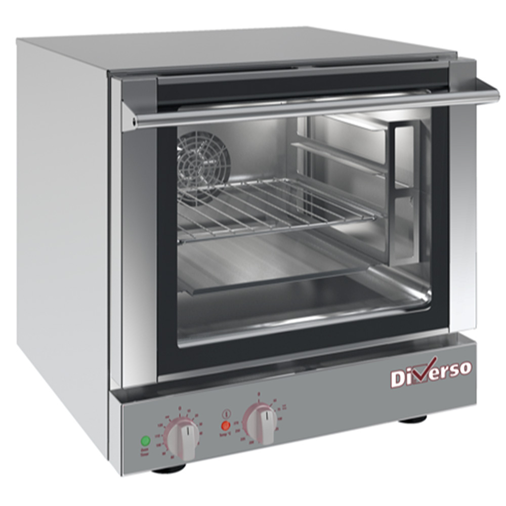 Diverso by Diamond Heteluchtoven | 4 Niveaus 2/3 GN | 50°C–270°C | 230V | 590x650x575mm