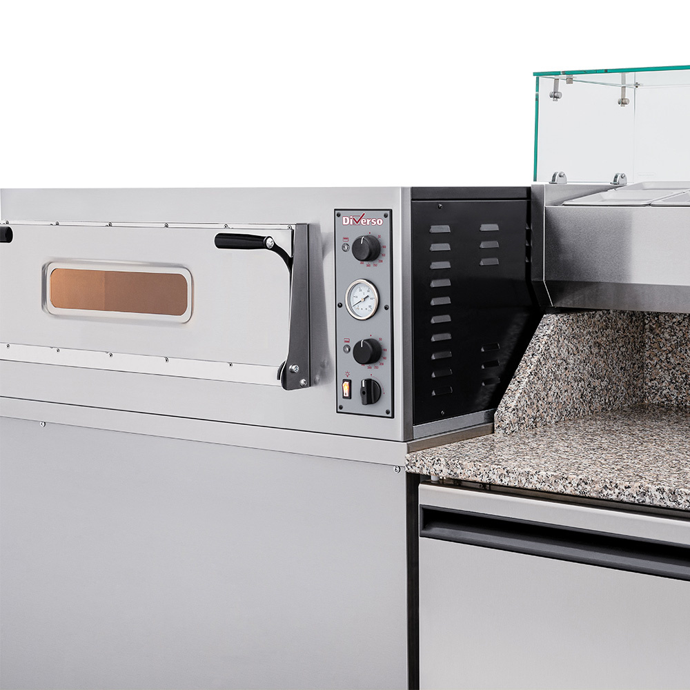 Diverso by Diamond Pizzaoven | 2x 3 Ø350mm | 400V | Stapelbaar | 1305x600x745mm - Afbeelding 2