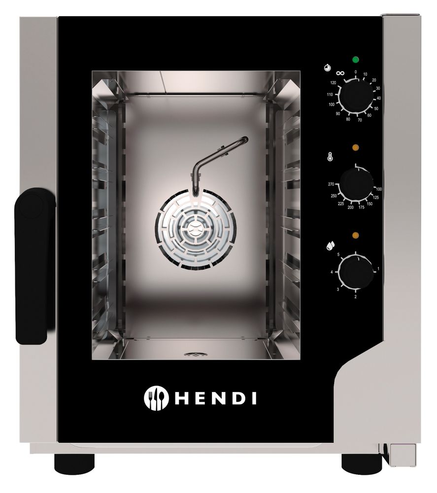 HENDI Hetelucht Stoomoven | CONTROL | 5 x GN 2/3 | 230V | 3200W | 550x754x(H)662mm