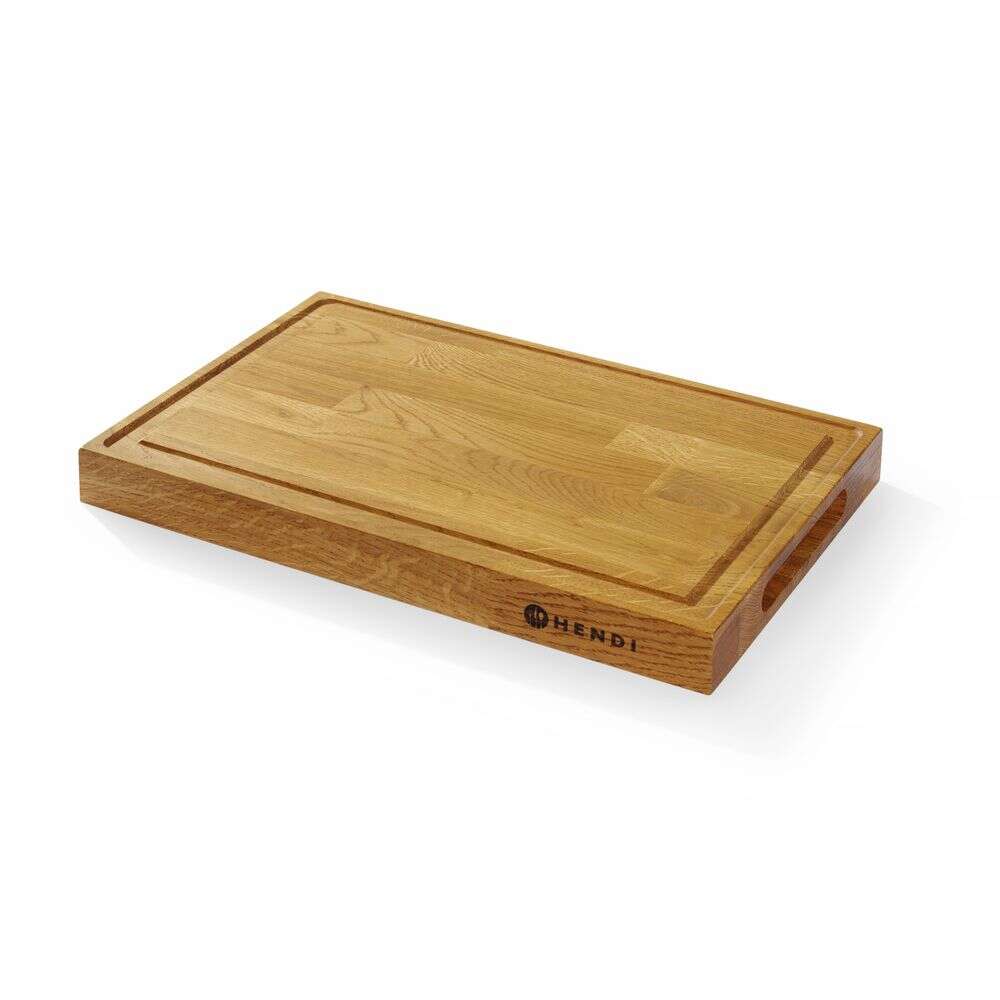 Eiken serveerplank, HENDI, 420x280x(H)40mm