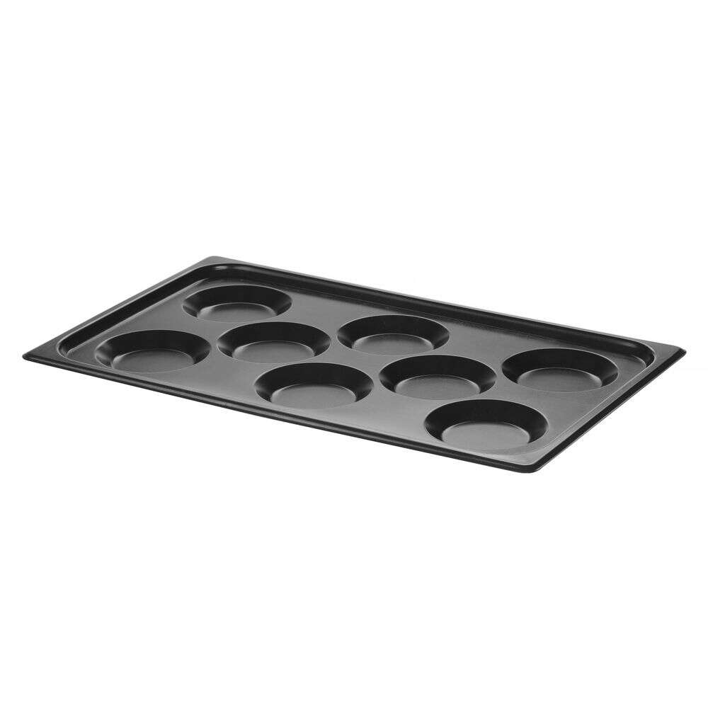 Bakplaat voor eieren, met anti-aanbak coating CONVECTOMAT EGGPLATE, HENDI, GN 1/1, Zwart, 530x325x(H)26mm