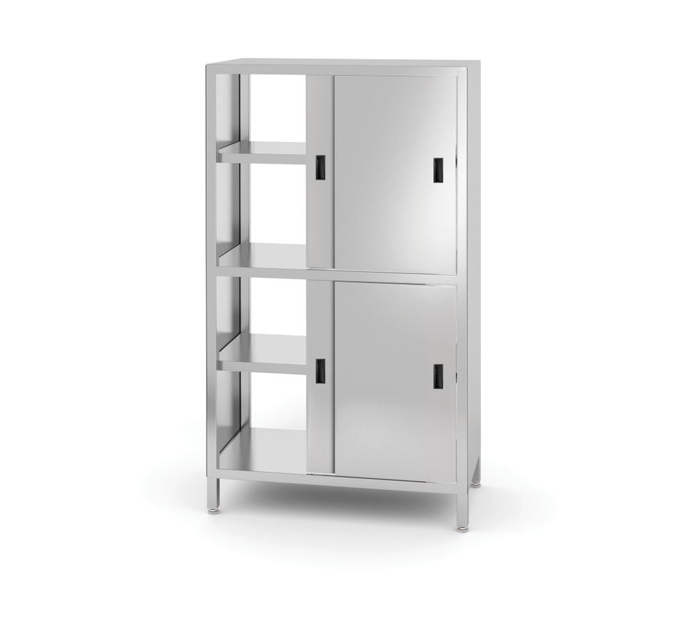 Doorgangskast Met Tussenblad En Schuifdeuren, Hendi, Kitchen Line, 800x500x(h)1800mm - Afbeelding 2