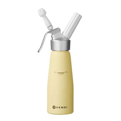 Slagroomapparaat, HENDI, 0,5L, Pastelgeel, ⌀80x(H)260mm