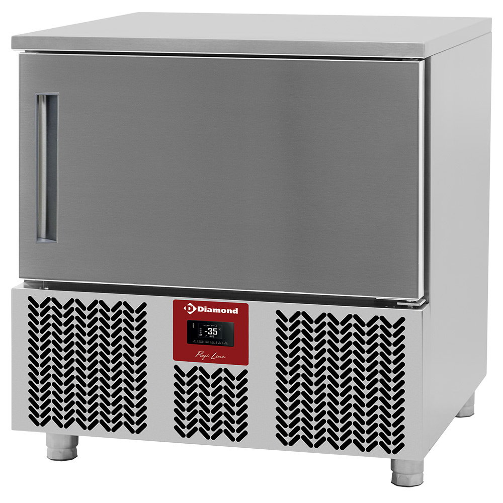 Diamond Blastchiller | 5x GN 1/1 of 600x400 | 12-8kg Cyclus | Kernsonde | +70°C tot -18°C | 790x700x880/900mm