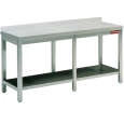 Werktafel met onderblad + achterrand