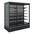 Diamond Wandkoeling | NAPOLI LINE | Zwart | -1°C/+5°C | Statisch + Ventilator | Draaideuren | 2560x875x2040mm