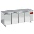 Diamond Vrieswerkbank zonder Koelgroep | 4 Deurs | GN 1/1 | Geventileerd | 2040x700x880/900mm