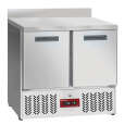 Diamond Koelwerkbank | Compact Line EVO | 159L | 2 Deuren | Statisch + Ventilator | Achterwand | Werkblad Afneembaar | Wielen | 900x700x880/980mm