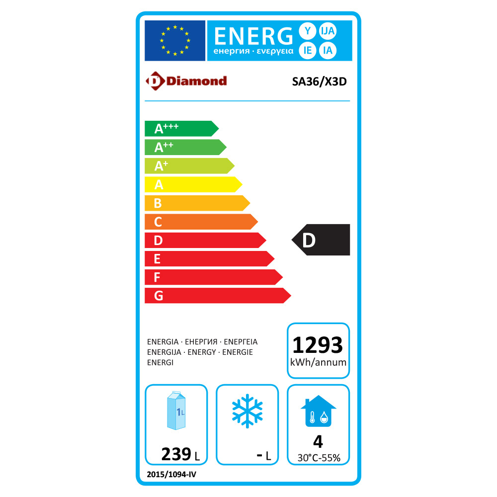 Diamond Koelwerkbank | COMPACT LINE EVO | 239L | 3 Deuren | Statisch + Ventilator | Achter Rand | Werkblad Afneembaar | Wielen | 1365x700x880/980mm - Afbeelding 2