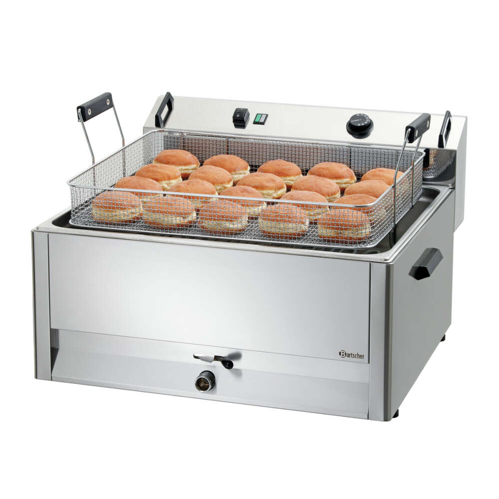 Bartscher Bakkerijfriteuse | SERIE BF | 30L | 50°C/190°C | 400V | Aftapkraan | 660x650x410mm