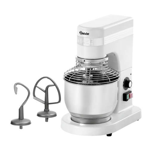 Bartscher Planeetmenger | 0.75kg/5L | Instelbare Snelheid | Kantelbare Kop | Verwijderbare Kom | 230V | 230x260x415mm
