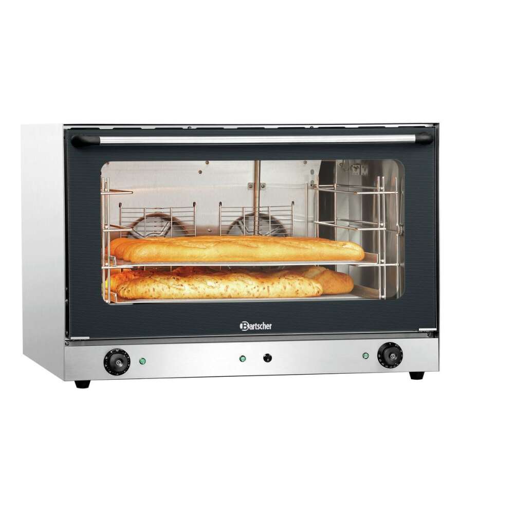 Bartscher Heteluchtoven | SERIE AT | 4 Niveaus EN600x400 | 50°C/300°C | 400V | Handmatige Bevochtiging | 835x800x570mm