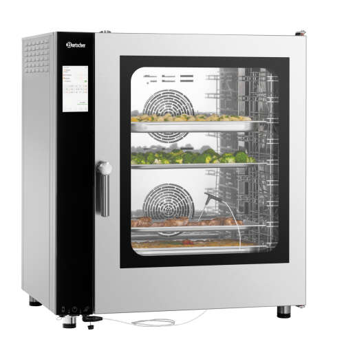Bartscher Combisteamer Silversteam2 10110D | 10 Niveaus | 50°C/300°C | 400V | Touchscreen | 905x840x1055mm