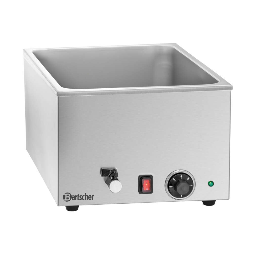 Bartscher Bain Marie | Elektrisch | 1.2kW | 1x 1/1 GN | Afvoerkraan | 340x590x240mm