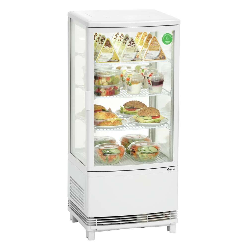 Bartscher Mini-koelvitrine 86L | LED | Dubbelzijdige toegang | 425x425x980mm