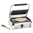 Bartscher Paninigrill 1G | Glad | Grillplaten Gietijzer/Geëmailleerd | 410x400x200mm