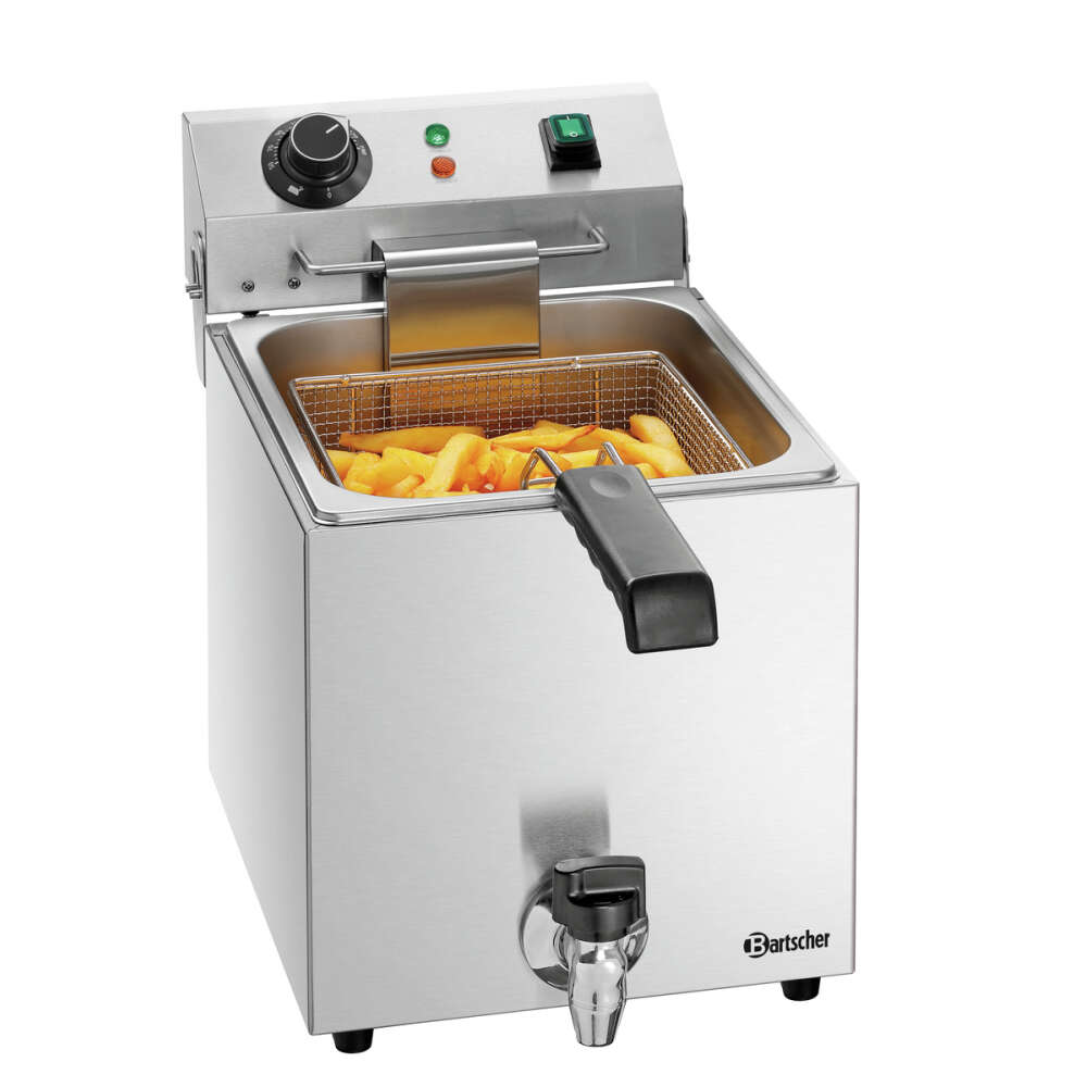 Bartscher Friteuse | SNACK III PLUS | Elektrisch | 9L | 50°C/190°C | 3.3kW | 230V | Aftapkraan | 300x530x385mm