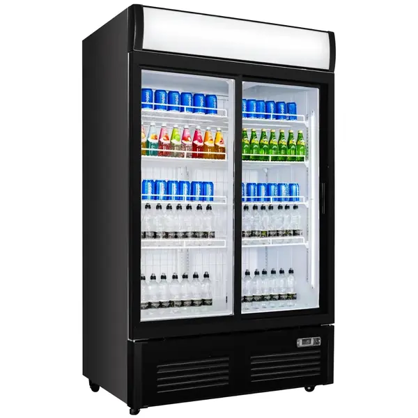 UnniCool Koelkast | 950L | Zwart | +1°C/+10°C | Geforceerd | Draaideuren | Wielen | 1295x695x2010mm