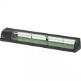 Hoshizaki HNC-210BE-L-BLH | Sushi Koelvitrine | 87L | Gekoeld | R600a | Links | Gebogen ruit | LED | 2100x345x270mm
