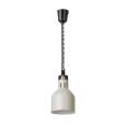 Hendi Warmtelamp | Cilindrisch | Wit | Verstelbaar Snoer | 230V/250W | Ø175xH250mm