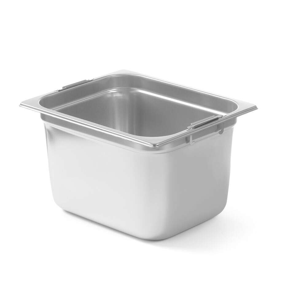 GN-container met intrekbare handgrepen, HENDI, GN 1/2, 6,25L, 325x265x(H)100mm
