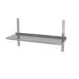 Verstelbare enkele wandplank met 2 beugels, HENDI, 3 st., 1200x300x(H)600mm