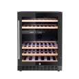 Wijnkoeler, 2 zones, 46 flessen, Arktic, Zwart, 570x595x(H)820mm